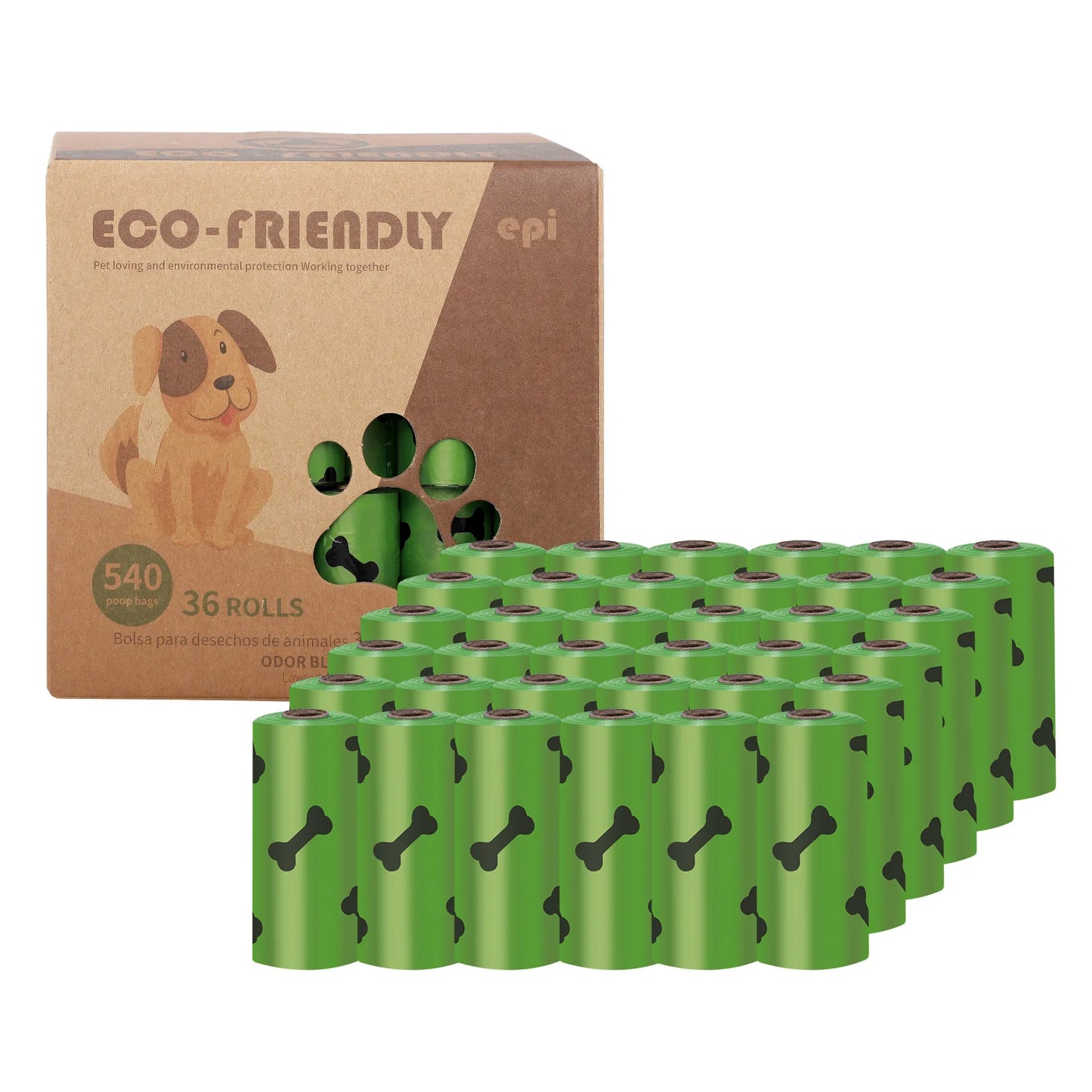 Must-Have EPI Biodegradable Pet Garbage Bags – Eco-Friendly Poop Bags with Dispenser