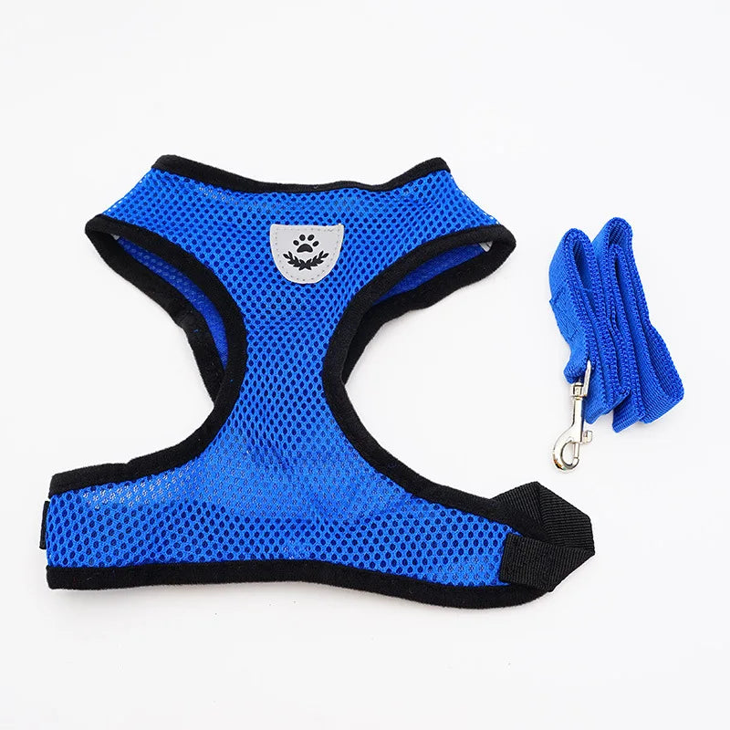 Essential Breathable Mesh Small Dog Harness – Ideal for French Bulldogs, Chihuahuas, Pugs