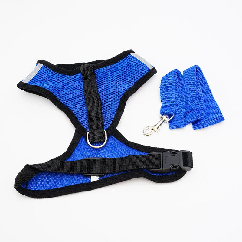 Essential Breathable Mesh Small Dog Harness – Ideal for French Bulldogs, Chihuahuas, Pugs