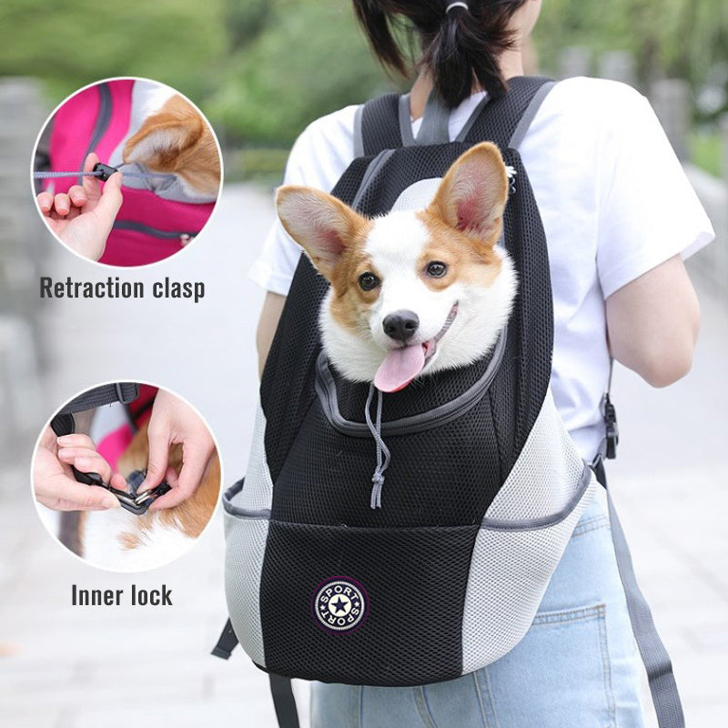 Superb Pet Dog Backpack Carrier – Portable, Mesh, and Ideal for Travel!